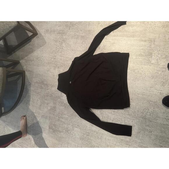 ALO Clarity Black Long Sleeve mock neck sz L - Picture 2 of 6